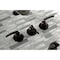 Kingston Brass Tub and Shower Faucet, Oil Rubbed Bronze, Wall Mount KBX8135EFL - alternate 3